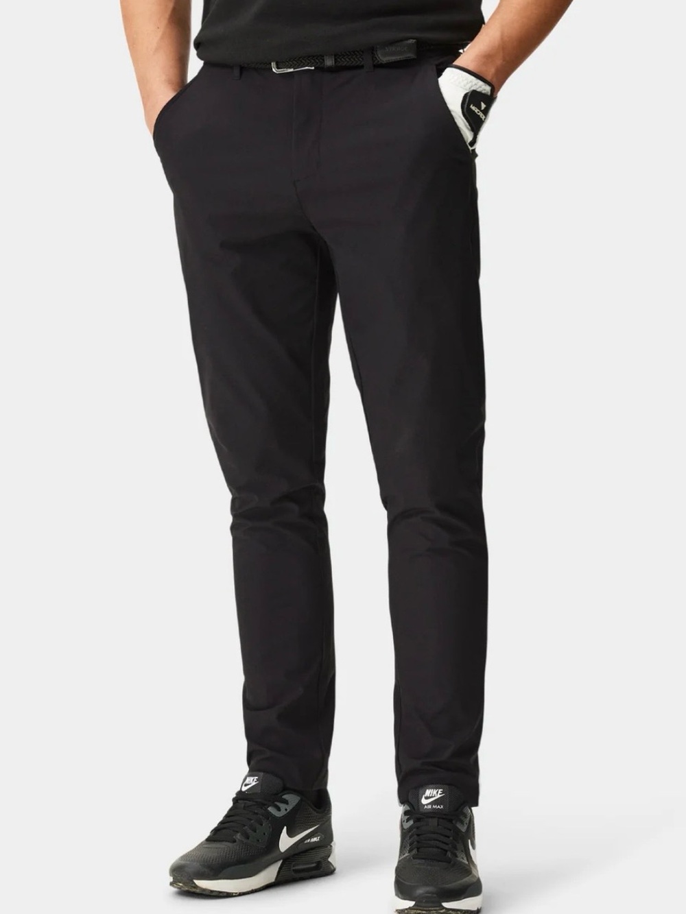 MACADE Golf Lightweight Slim Trousers - Black Size 36 Regular